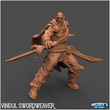 vindul swordweaver tabletop fighter sword warrior swordsman githyanki gith githzerai 3d print model - Mito3D