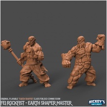 earth shapers 1 - fei rockfist dwarven masters earth shaping tabletop stone rock wizard earth caster dwarf summoner shaper terramancer 3d print model - Mito3D