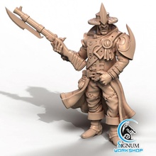 herrick burned dogs 17th infantry regiment tabletop dungeons fantasy human mini miniatures soldier shooter 32mm ttrpg presupported signum 3d print model - Mito3D