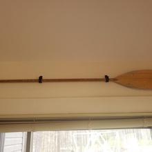 paddle wall mount hook canoe 3d print model - Mito3D