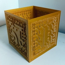 truchet cube collection container vase procedural 3d print model - Mito3D