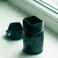 lens hood sony 5018 oss - short 25 mm camera electronics lenshood 3d print model - Mito3D