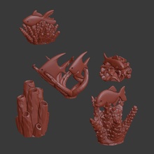 piante marine 3d print model - Mito3D