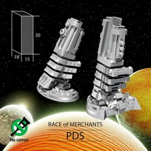 pds merchants tabletop miniatures sci-fi space spaceship 3dprint boardgames spacecraft board games stellar ti4 hacan emirate starwharf 3d print model - Mito3D