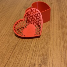 coração caixa 3d print model - Mito3D
