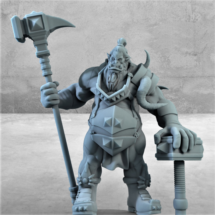 orc lord tabletop warhammer warcraft worldofwarcraft dnd 3D print model - Mito3D