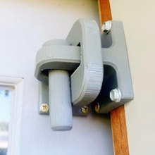 lock pin sliding door pla grey 3d print model - Mito3D