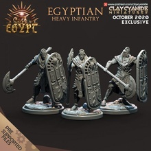 egyptian heavy infantry tabletop 3d print model - Mito3D