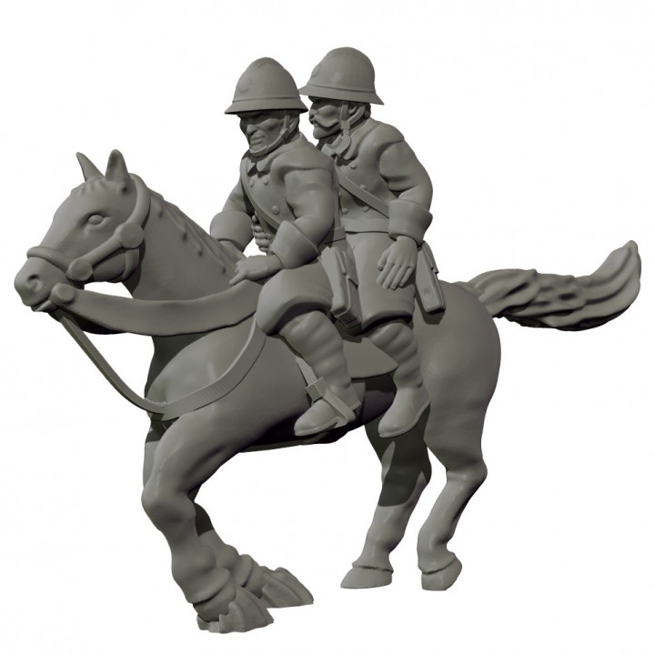 frei Prüfung Französisch Kavallerie 28mm wwii Kriegsspiel Aktion Bolzen Figur Soldat Miniatur ww2 eskice fran ais Soldaten 3D print model - Mito3D