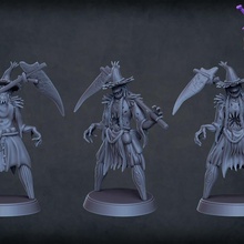 demonic scarecrow tabletop dragons dungeons gaming halloween miniature dnd5e 3d print model - Mito3D