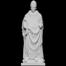 papa clemente ii Varredura estátua Paris scantheworld 3d print model - Mito3D