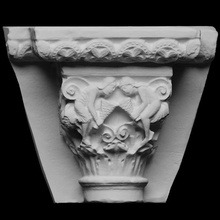 winds nave capital abbey madeleine vezeley architecture sculpture scantheworld 3d print model - Mito3D