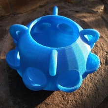strawberies Pflanzkübel Topf Garten vase 3d print model - Mito3D