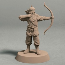 empire jagrad archer pose 2 miniature stl file tabletop ancient fantasy rpg soldier wargaming 3d print model - Mito3D