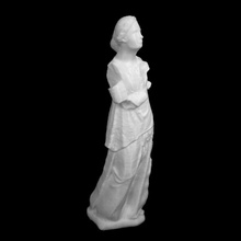 marble limestone statue attendant metropolitan museum art york scan 3d print model - Mito3D