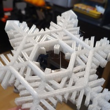 snowflake lightswicth snowflake bticino decorative light switch ringbell bticinolightswitch 3d print model - Mito3D