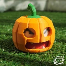 face changing halloween pumpkin spooky toy jack-o-lantern 3d print model - Mito3D