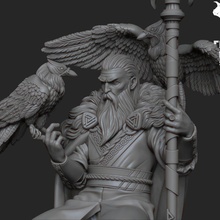 Odin masaüstü şekil Tanrı İskandinav 3d print model - Mito3D