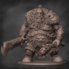 feral maw tribe ogre 1 tabletop barbarian warhammer bull miniature tabletop ogre wargame dnd sigmar tribe ageofsigmar aos ogor maw pre-supported feral meneater presup glutton