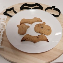 Halloween biscuit coupeur chauve souris fantôme cuisine Biscotti évier 3d print model - Mito3D