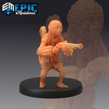 pirate monkey pistol corsair ape mascot tabletop fantasy monster ocean pet rpg sea warhammer enemy encounter dnd pathfinder npc 3d print model - Mito3D