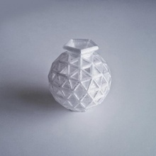 geosphere vase 25 & garden 3d print model - Mito3D
