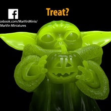 Kind Halloween Auflage Baby Jack Star Krieg Sterne Yoda sla Harz Kriege Mandalorianer Urlaub Jackolantern 3d print model - Mito3D