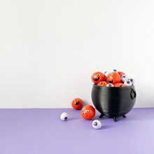 cauldron pot halloween pot cauldron 3d print model - Mito3D