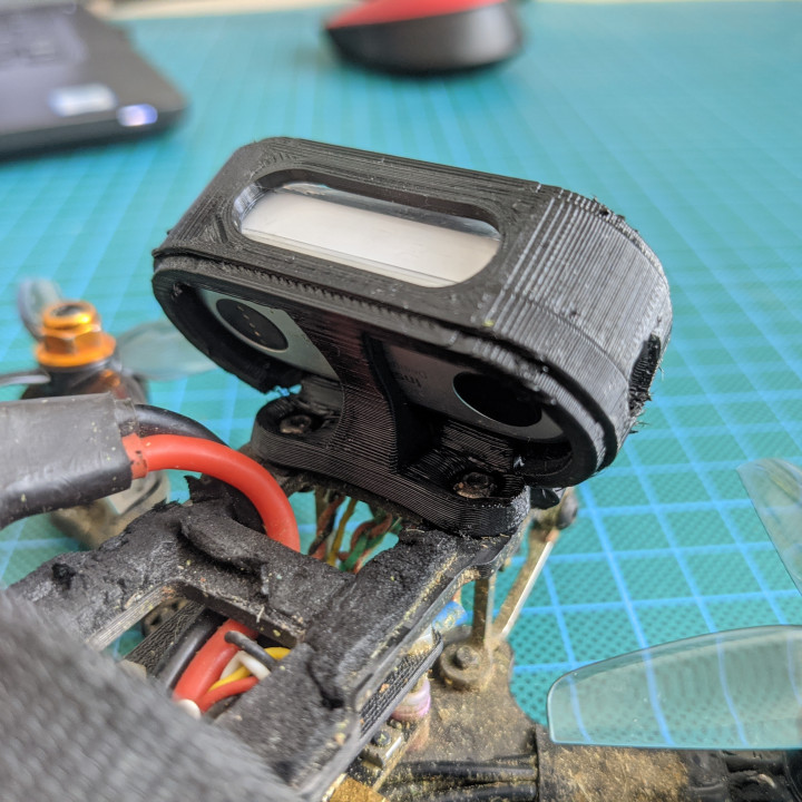 insta360 binmek Armattan geko 3 fpv Uçan göz Quadcopter 3D print model - Mito3D