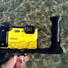 underwater photography support fdm nikon pla waterproof scubadiving submersible 3d print model - Mito3D