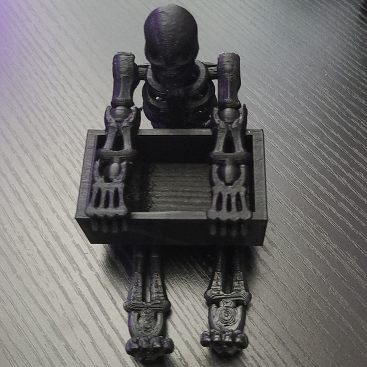 squelette Remarque titulaire soutien Halloween 3D print model - Mito3D