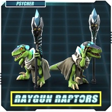 Işın tabancası Raptors psikopat masaüstü Ordu dino Dinozor Jurassic mini savaş oyunları Warhammer sihirbaz minyatür velociraptor oyunu Raptor 3d print model - Mito3D