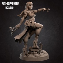 magdalena inquisitor tabletop fantasy sexy miniature boardgame exotic patreon d&d pinup nun 3d print model - Mito3D