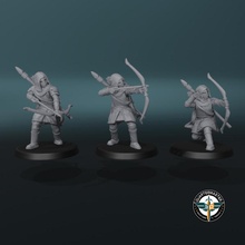 archers rangers tabletop fantasy medieval warhammer lotr d&d pathfinder 9thage kingsofwar aos mesbg 3d print model - Mito3D