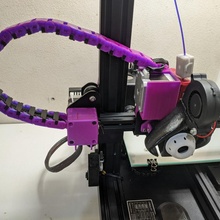 creality ender 3 cr-10 direct drive cable chain smooth fang mount directdrive ender3 smoothfang 3d print model - Mito3D