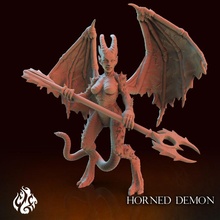 horned demon store female god hell miniatures rpg tabletop succubus dnd pathfinder tabletopgames foundry crippled crippledgodfoundry crippledgod 3d print model - Mito3D