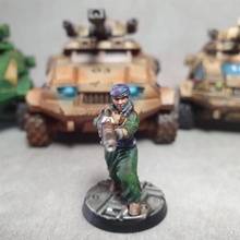 azadi death - laser rifle trooper female guard soldier warrior woman imperial scifi guardswomen ig 3d print model - Mito3D