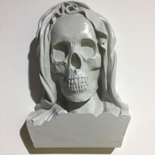 santa muerte wall edition topedesigns 3d print model - Mito3D