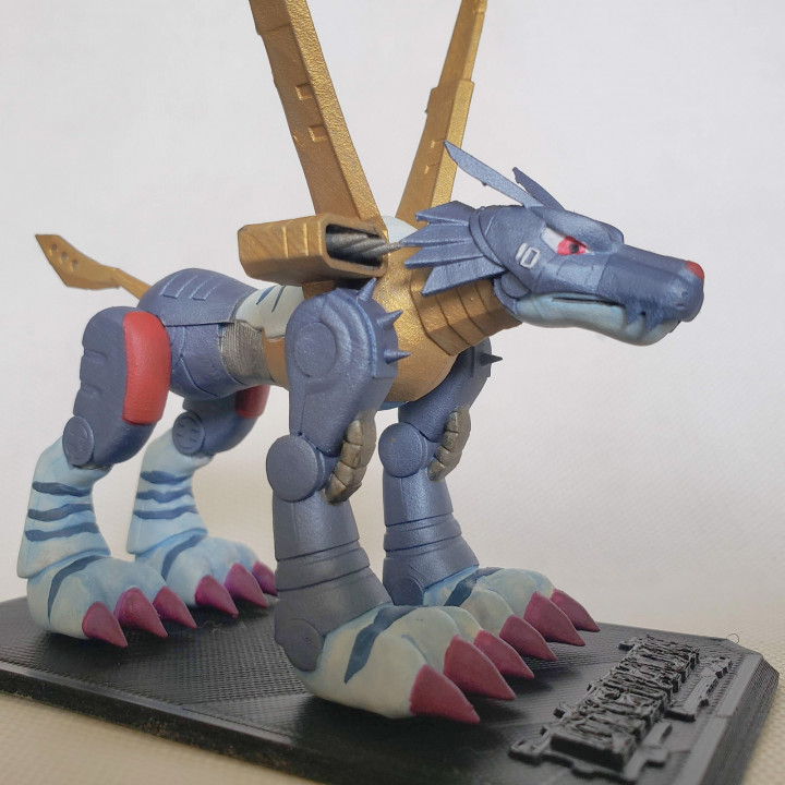 Metalgarurumon Anime Manga Digimon Garurumon Metall 3D print model - Mito3D