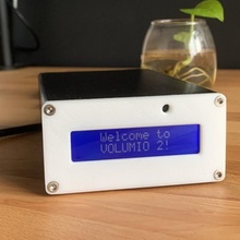 hifi medya oyuncu Ses 2 amplifikatör lcd ahududu ön hifiberry akordeon squeezelite dac 3d print model - Mito3D
