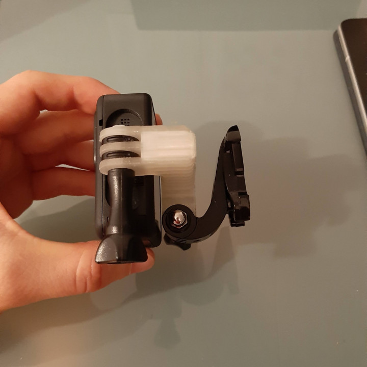 gopro retrato adaptador low profile 90 graus cotovelo 3D print model - Mito3D