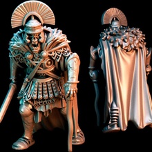 centurione piede legione ix spagnolo maledetto moloch tavolo romano Roma non morti vampiro guerriero zombie comandante gladio ufficiale 3d print model - Mito3D