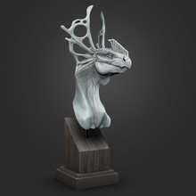 cera alba bust store creature figure monster 3d print model - Mito3D