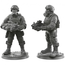 cicatrice 01 table armée moderne soldat guerre miniature infanterie 3d print model - Mito3D