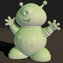 amichevole alieno tuta spaziale 3d print model - Mito3D