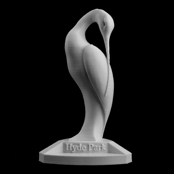 isis hyde park london scan Tier Umwelt Natur Skulptur statue hydepark bronze serpentine store Storch twentiethcentury Wettbewerb wortwörtlich 3D print model - Mito3D