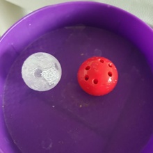 1 inch diameter ball toy 3d print model - Mito3D