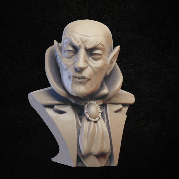 nosferatu vampire bust 3D print model - Mito3D