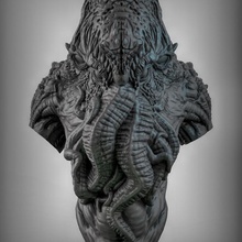 cthulhu busto mesa horror coleccionable lovecraft 3d print model - Mito3D