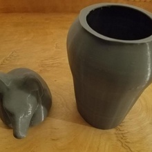 Canopic vaso antico Egitto urna barattoli alabastro 3d print model - Mito3D